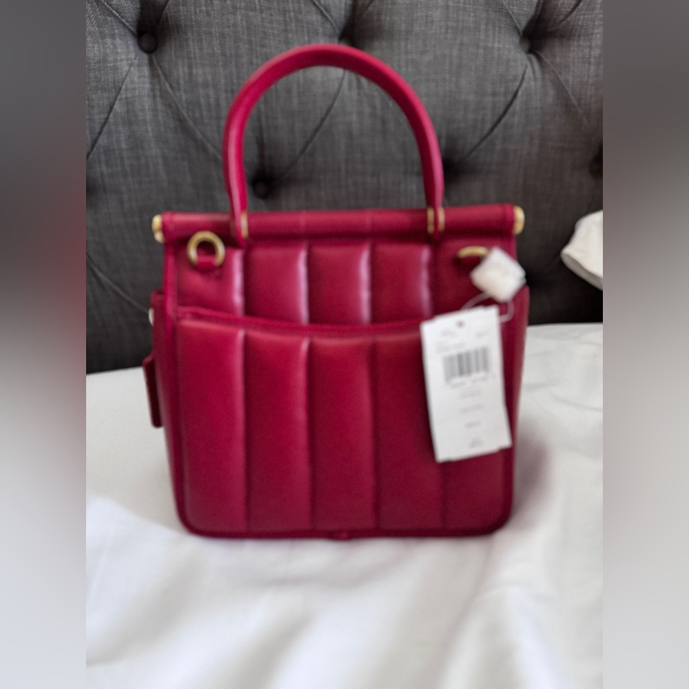 New. NWT Never used Coach Willis Top Handle 18 With Quilting - Picture 3 of 15